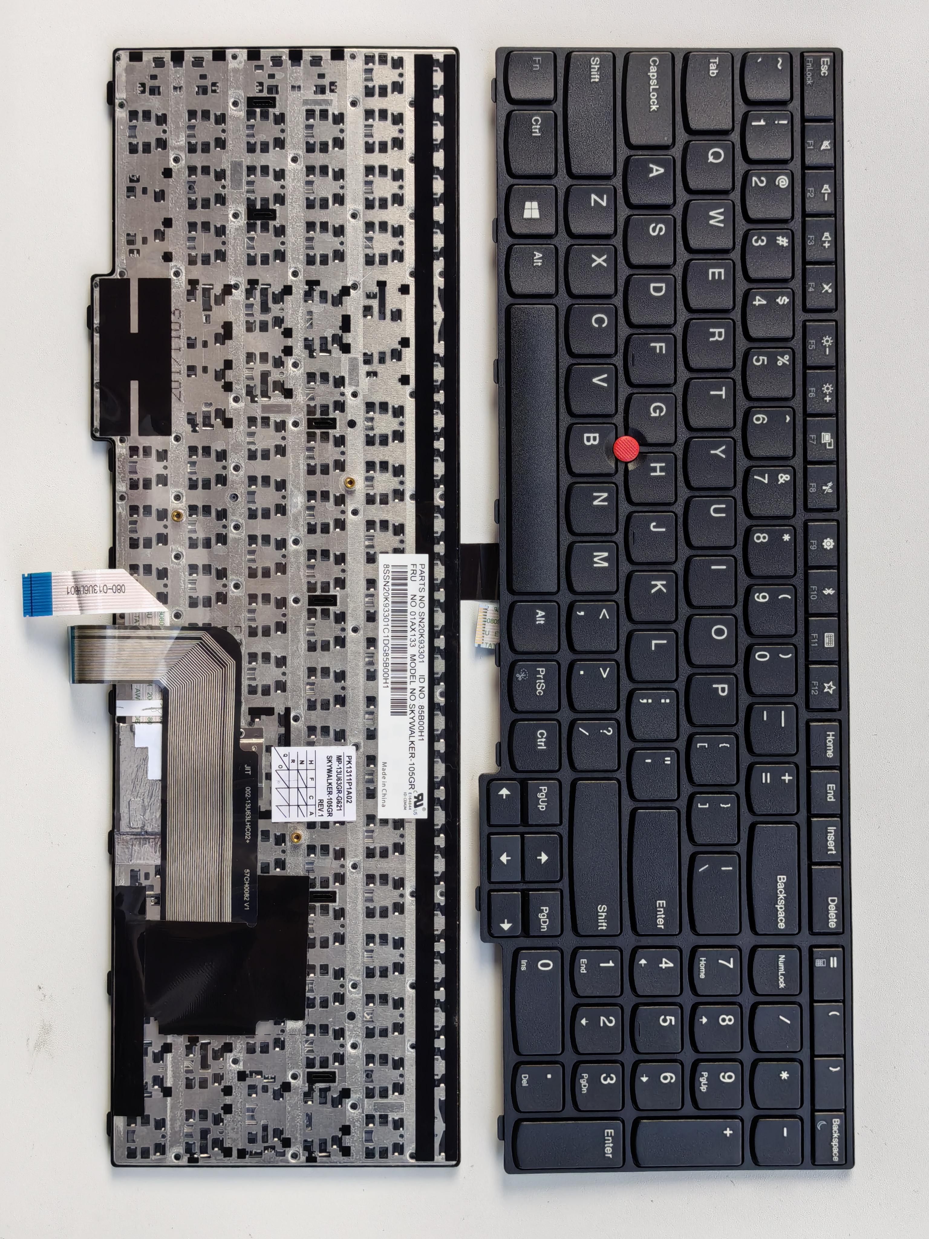 Picture of New Replacement Laptop Keyboard For IBM E570/E570C/E575 BLACK FRAME BLACK (OEM) US Layout